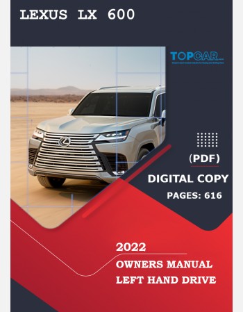 2022 lexus lx 600 owners manual